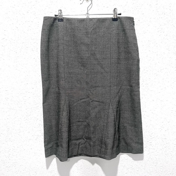 Theory Gray Pencil Midi Skirt for Work 6 - Picture 3 of 7